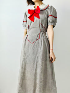 Vintage 1930s Rick Rack dress
