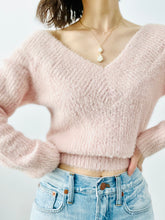 Load image into Gallery viewer, Pastel Pink V Neck Sweater
