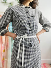 Load image into Gallery viewer, Vintage Nelly Don Houndstooth Dress Set
