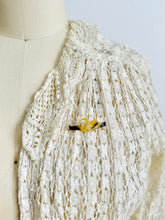 Load image into Gallery viewer, Vintage 1930s celluloid swan scarf pin
