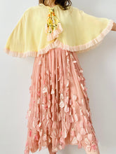 Load image into Gallery viewer, Vintage 1930s silk rayon caplet with ruffled flounce
