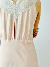 Load image into Gallery viewer, Vintage 1930s pink rayon lingerie dress
