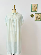 Load image into Gallery viewer, Vintage 1960s pastel blue eyelet lace lingerie dress

