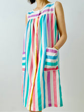 Load image into Gallery viewer, Vintage 1960s pastel stripes dress
