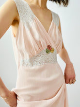 Load image into Gallery viewer, Vintage 1930s pink rayon lingerie dress
