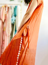 Load image into Gallery viewer, Vintage 1920s orange flapper dress
