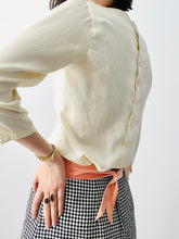 Load image into Gallery viewer, Vintage 1940s silk satin blouse
