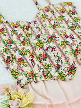 Load image into Gallery viewer, Vintage Floral Corset Top w Clear Buttons
