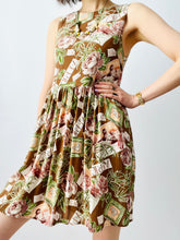 Load image into Gallery viewer, Safari floral print rayon mini dress
