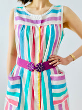 Load image into Gallery viewer, Vintage 1960s pastel stripes dress
