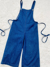 Load image into Gallery viewer, Vintage denim wide leg overalls
