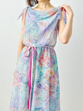Load image into Gallery viewer, Vintage 1970s pastel floral dress
