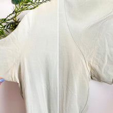Load image into Gallery viewer, Vintage 1940s icy blue rayon top with ruched collar
