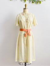 Load image into Gallery viewer, Vintage 1960s embroidered night gown lingerie dress
