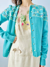 Load image into Gallery viewer, Vintage 1940s embroidered cardigan
