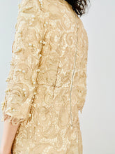 Load image into Gallery viewer, Vintage pearls embellished lace dress
