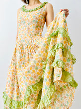 Load image into Gallery viewer, Vintage 1930s pastel ruffled dress
