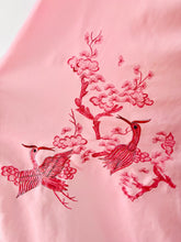 Load image into Gallery viewer, Vintage pink embroidered lounging robe
