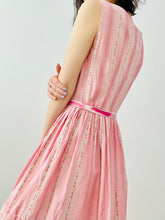 Load image into Gallery viewer, Vintage 1950s pink floral dress
