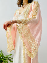 Load image into Gallery viewer, Vintage 1920s pastel pink lace dressing gown
