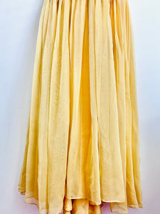 Vintage 1940s ruched satin lace dress