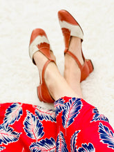 Load image into Gallery viewer, Vintage Chestnut Color Sandals Mary Janes Leather Shoes
