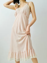 Load image into Gallery viewer, Vintage pastel pink lingerie slip
