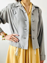 Load image into Gallery viewer, Vintage 1940s gray jacket
