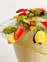 Load image into Gallery viewer, Vintage Millinery Fascinator with Velvet Leaves
