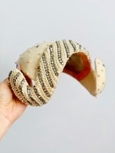 Load image into Gallery viewer, Vintage 1950s &quot;G Howard Hodge&quot; beaded rhinestone fascinator
