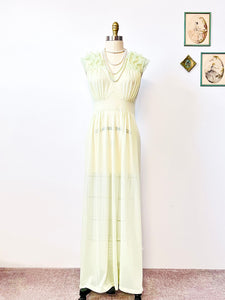 Vintage 1960s pastel green lingerie dress