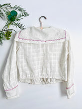 Load image into Gallery viewer, Antique Edwardian Sailor Style Cotton Top
