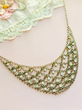 Load image into Gallery viewer, Vintage Art Deco rhinestone choker style necklace
