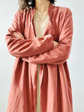 Load image into Gallery viewer, Dark mauve pink trench coat
