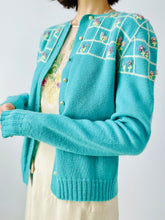 Load image into Gallery viewer, Vintage 1940s embroidered cardigan
