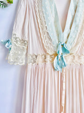 Load image into Gallery viewer, Vintage 1930s pastel blue lace lingerie set
