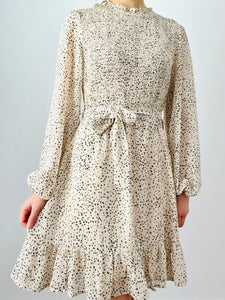 Vintage speckled dot print dress