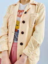 Load image into Gallery viewer, Vintage 1940s monogrammed jacket apricot color blouse
