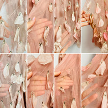 Load image into Gallery viewer, Vintage 1920s pastel pink petals dress
