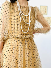 Load image into Gallery viewer, Dreamy flocked polka dot tulle dress
