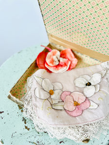 Vintage French floral trinket box
