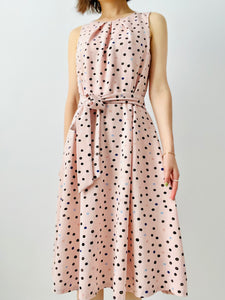 Vintage polka dot pink dress