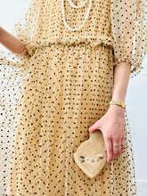 Load image into Gallery viewer, Dreamy flocked polka dot tulle dress
