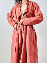 Load image into Gallery viewer, Dark mauve pink trench coat

