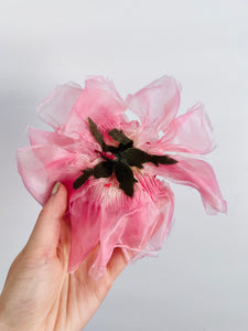 Vintage ombré pink millinery flower