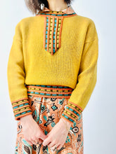 Load image into Gallery viewer, Vintage 1970s mustard color sweater
