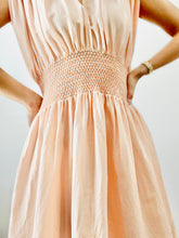 Load image into Gallery viewer, Vintage pink smocked lingerie dress

