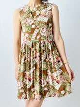 Load image into Gallery viewer, Safari floral print rayon mini dress
