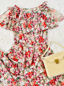 Vintage daisy blossom floral dress