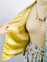 Load image into Gallery viewer, Vintage Pastel Blue Reversible Chinese Jacket
